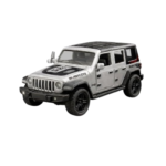 Silver Jeep Wrangler Rubicon