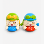Blue Red Pack of 2 Windup Crawling Toy