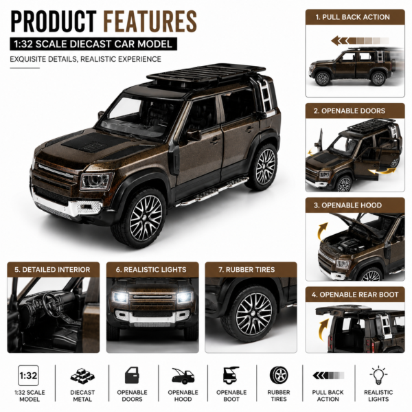 Defender 1:32 (Brown)